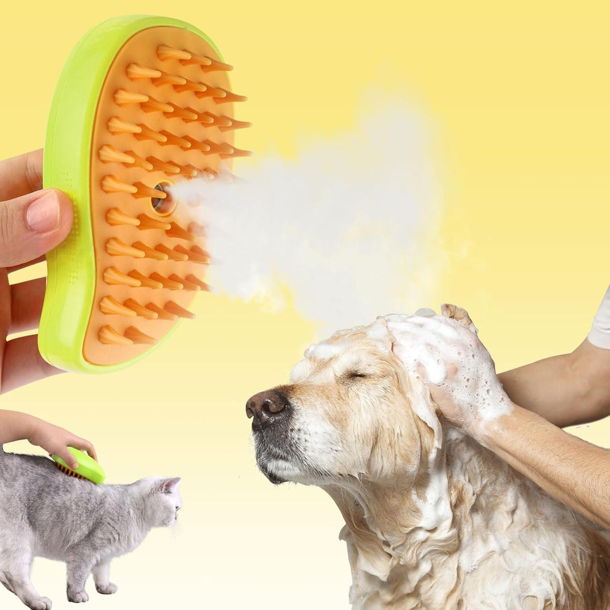 Escova a Vapor para Animais de Estimação